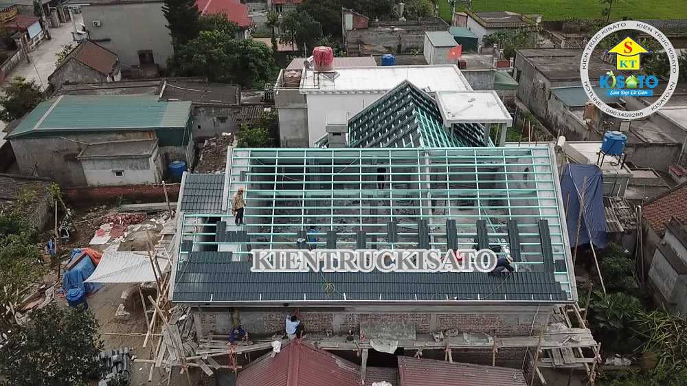 Kisato thi công hệ thống mái tại Hà Nội